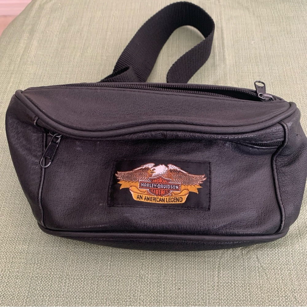 Harley Davidson fanny pack leather